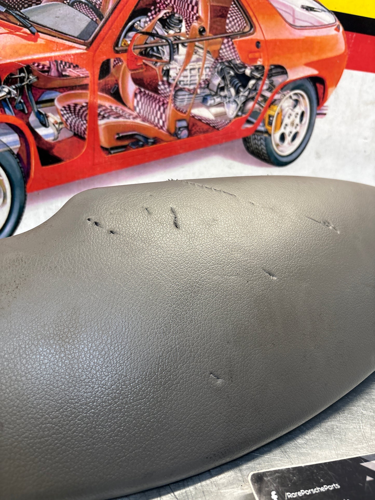 Porsche 911 996 dasboard cluster trim, used, grey 99655205902