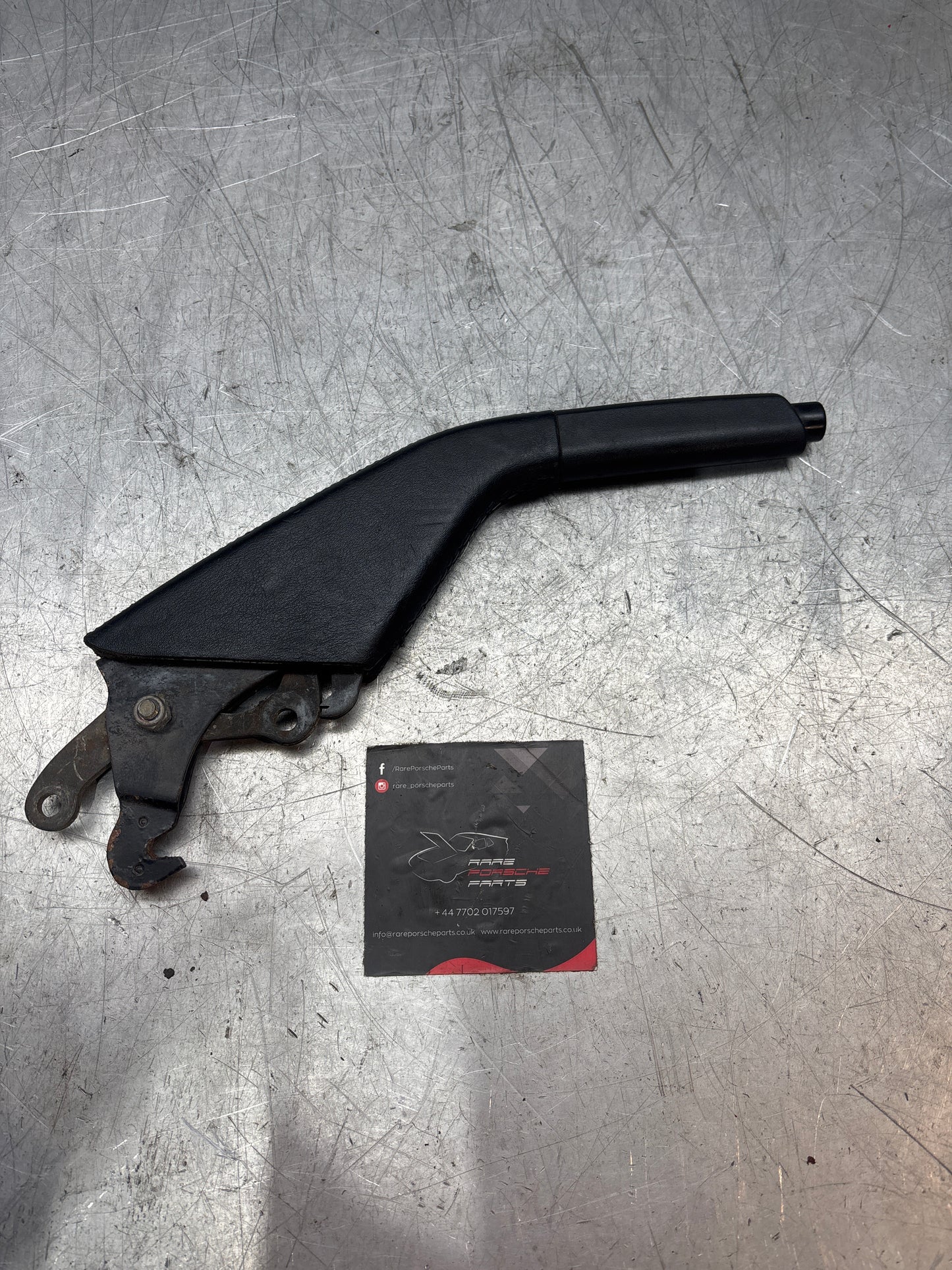 Porsche 944 handbrake lever from 85.5 black, used 94442404900