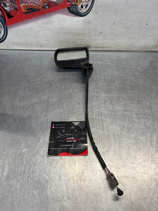 Porsche 924 early left side mirror, used