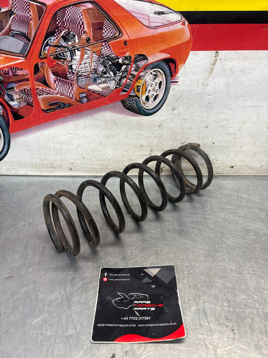 Porsche 924 coil spring, green, used 477411105M954