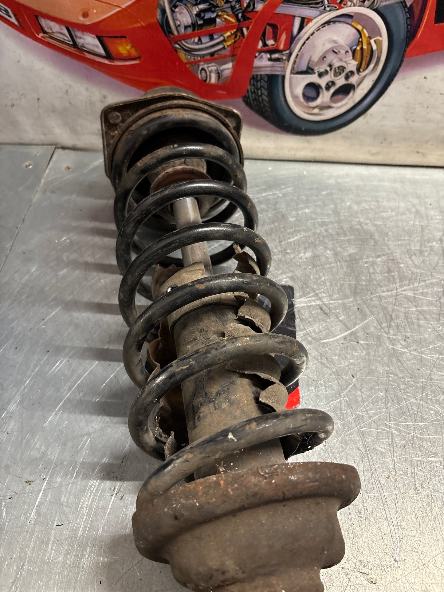 Porsche 944 Turbo front left shock absorber, used 95134303105