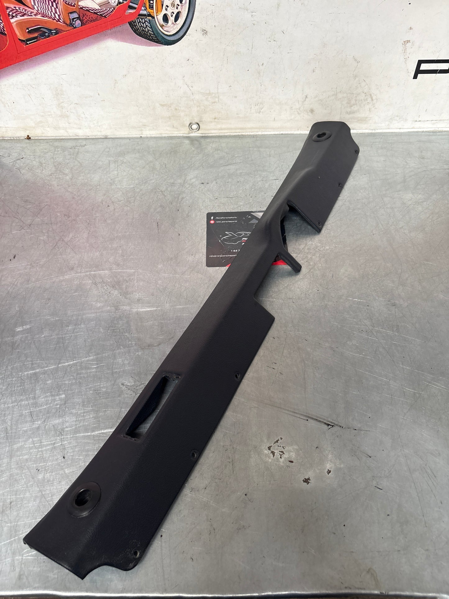 Porsche 928 tailgate interior trim, used, marine blue 92855504705