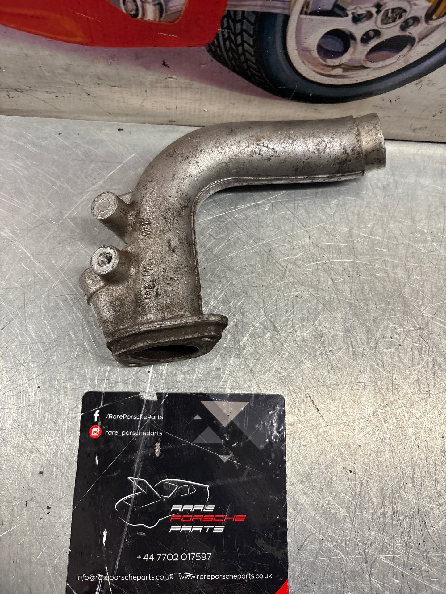 Porsche 911 intake manifold pipe, used 9111101672R