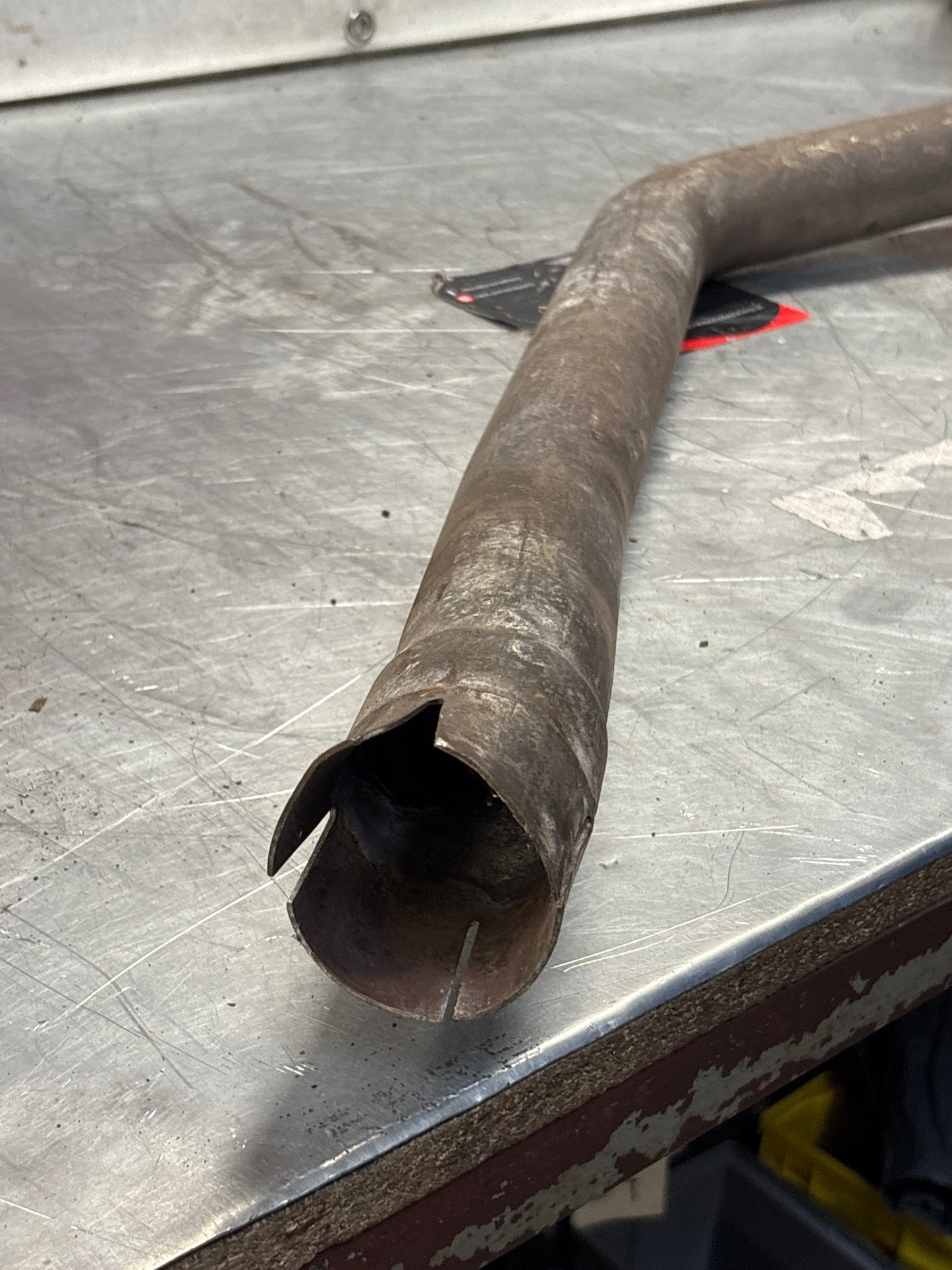 Porsche 928 Left side silencer, used 92811109302