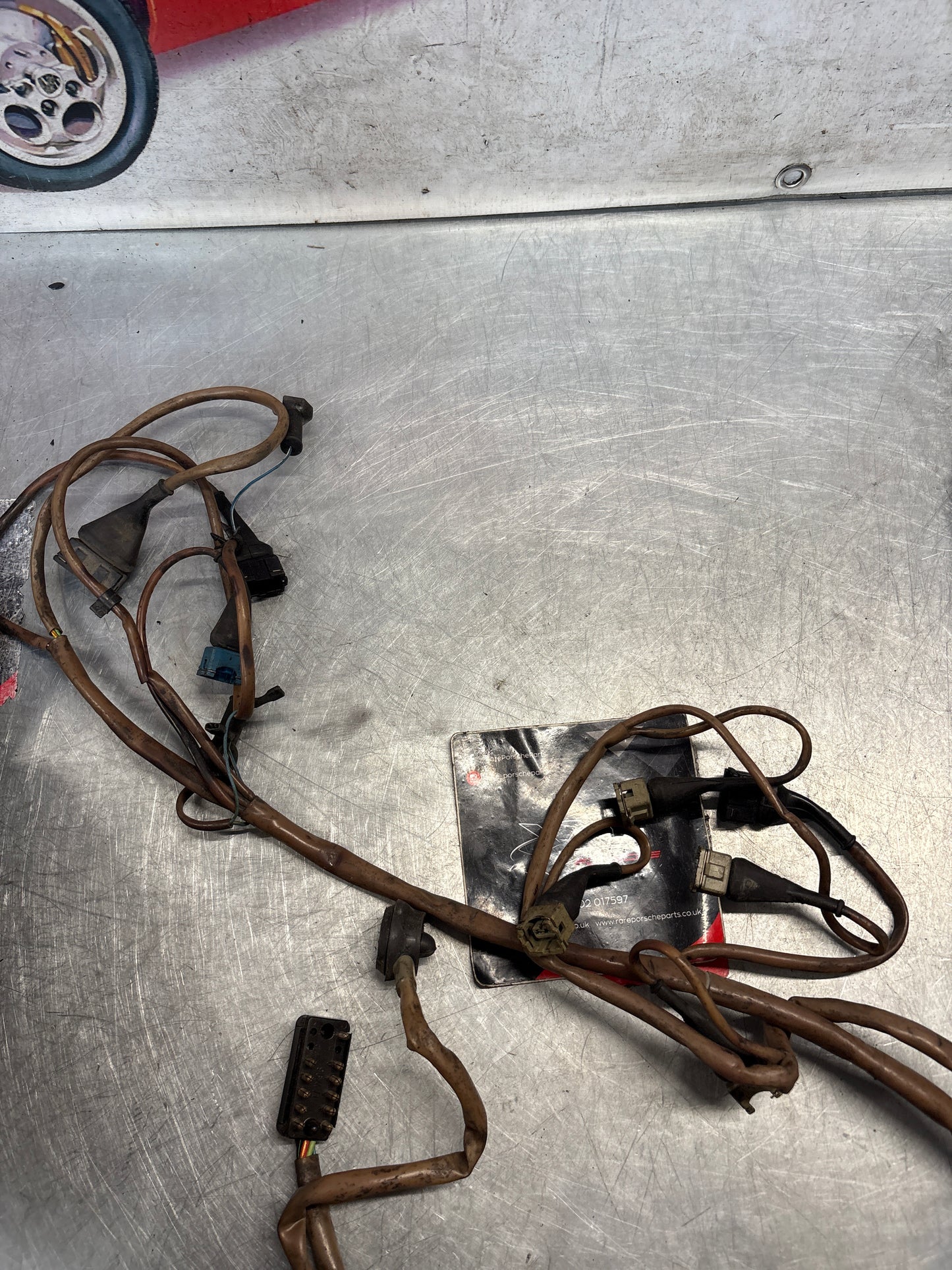 Porsche 944 late dashboard loom for 2.5 N/A, No oil level sensor 1986-, used 94460702101
