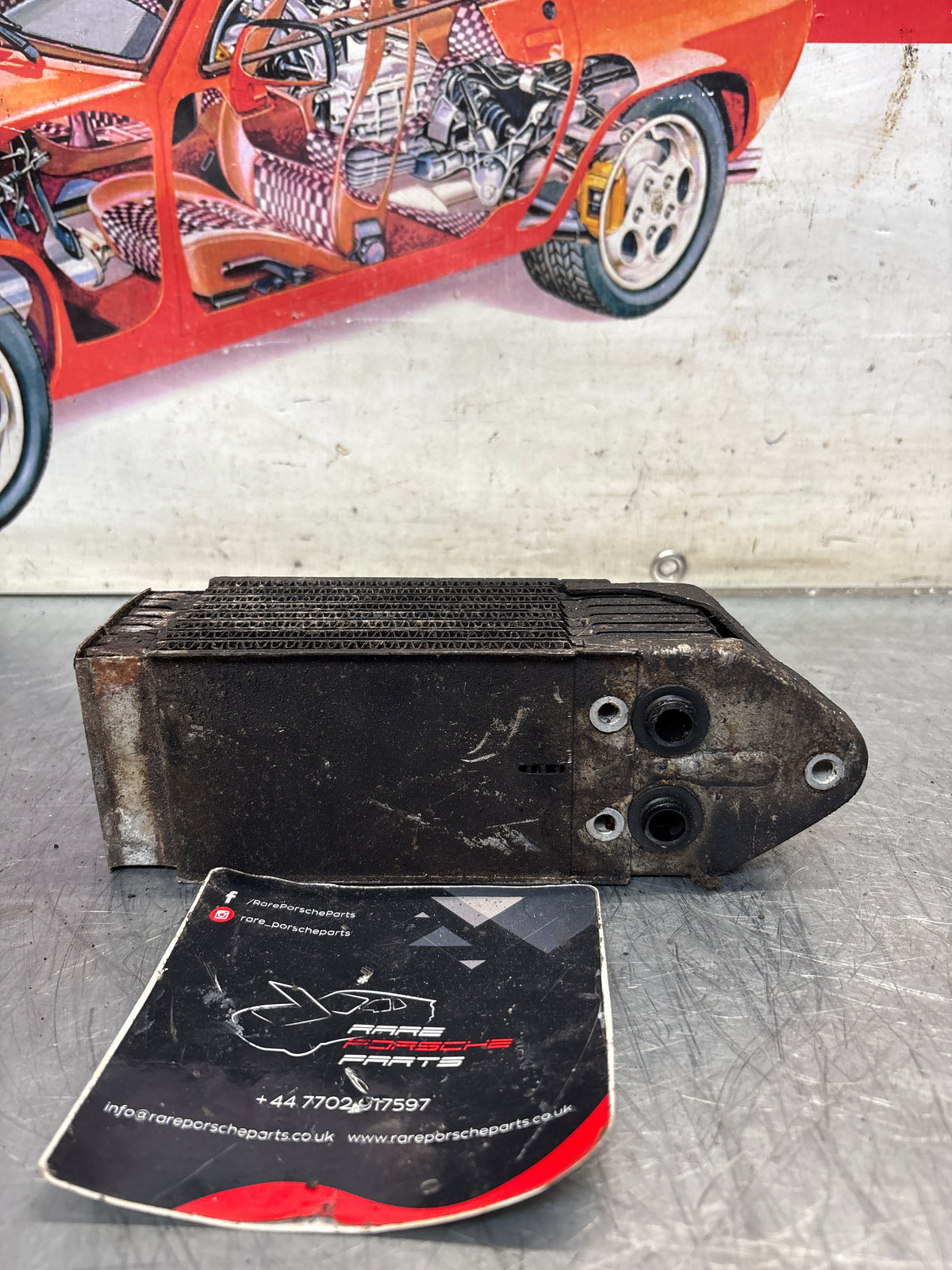 Porsche 914 oil cooler, used 021117021B