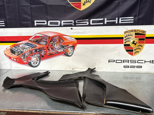 Porsche 944 924 black rear interior C Post trims/cards. Quarter panel trim used 94455502101 94455502201