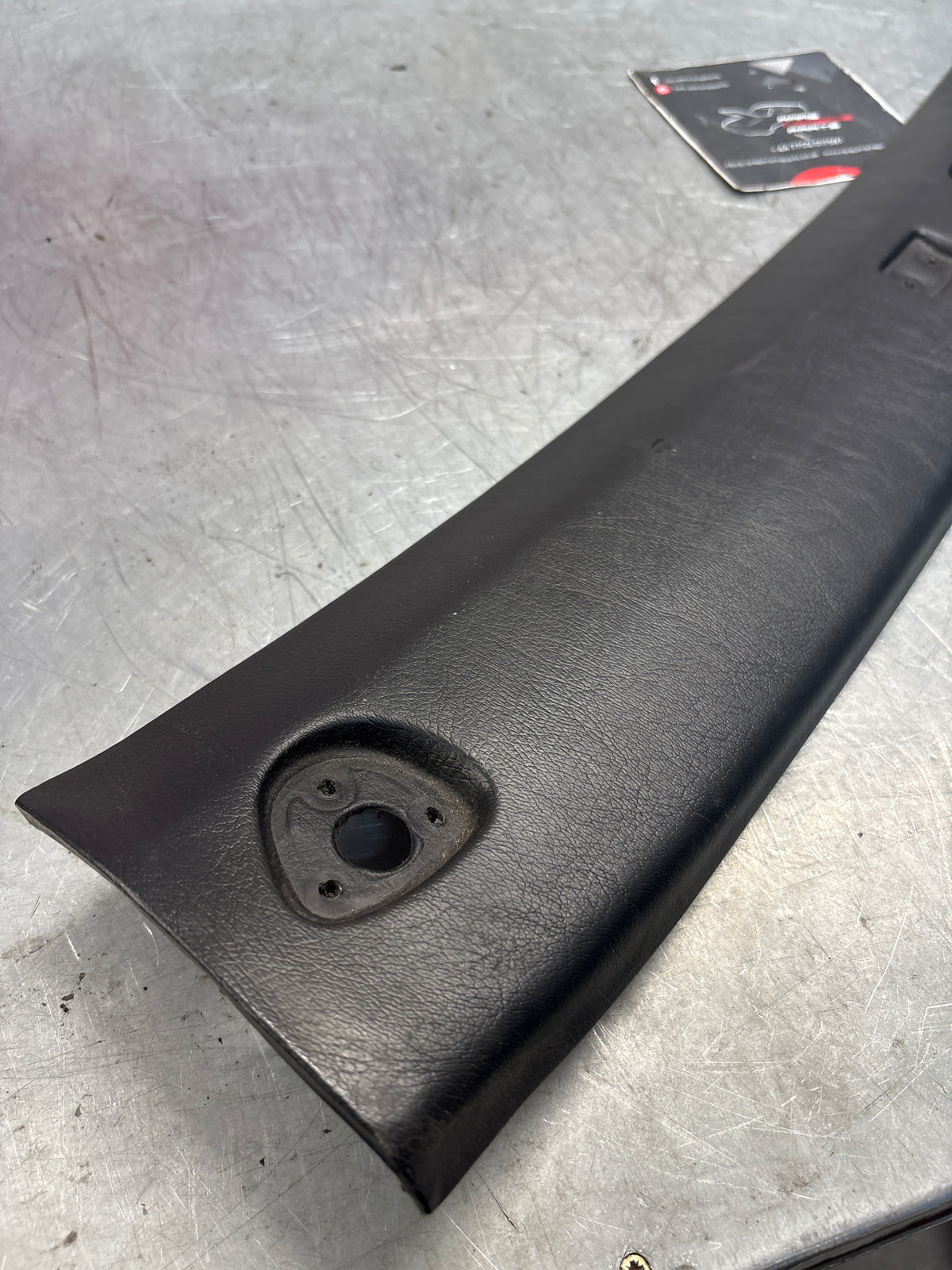 Porsche 944 / 968 front windshield panel trim, used, black 94455503700