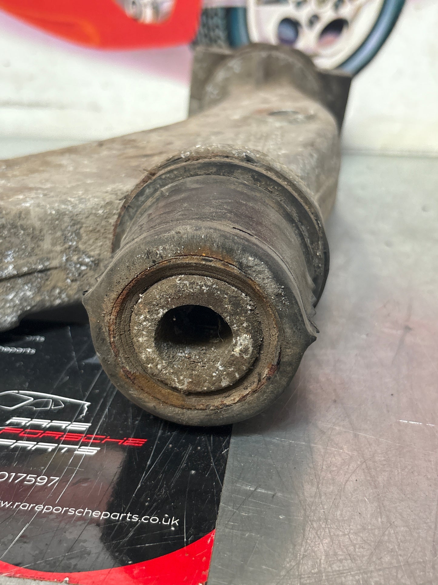 Porsche 928 S/S2 front lower control arm, used 92834141308