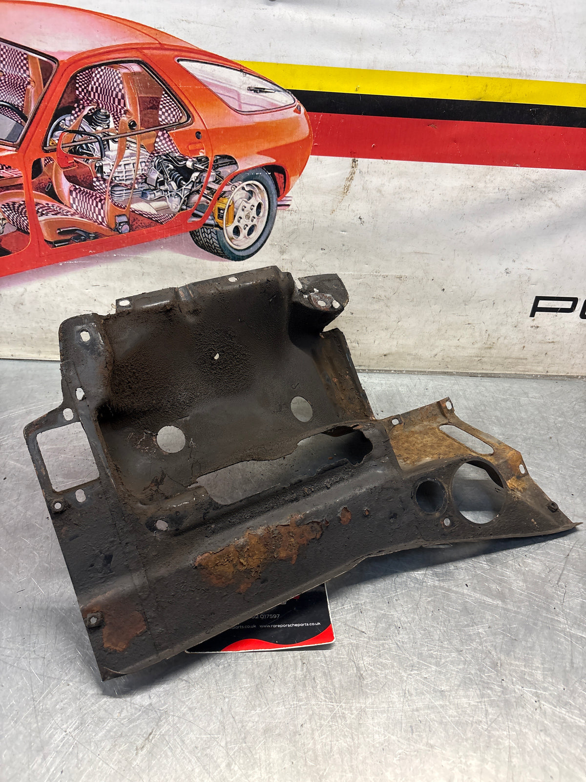Porsche 914 cylinder cover heat shield, 022119300A Used