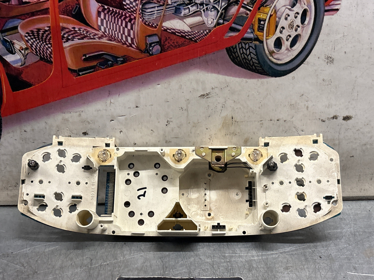 Porsche 928 instrument cluster circiut board, used VDO number: X15-1208034 / 88 481 487