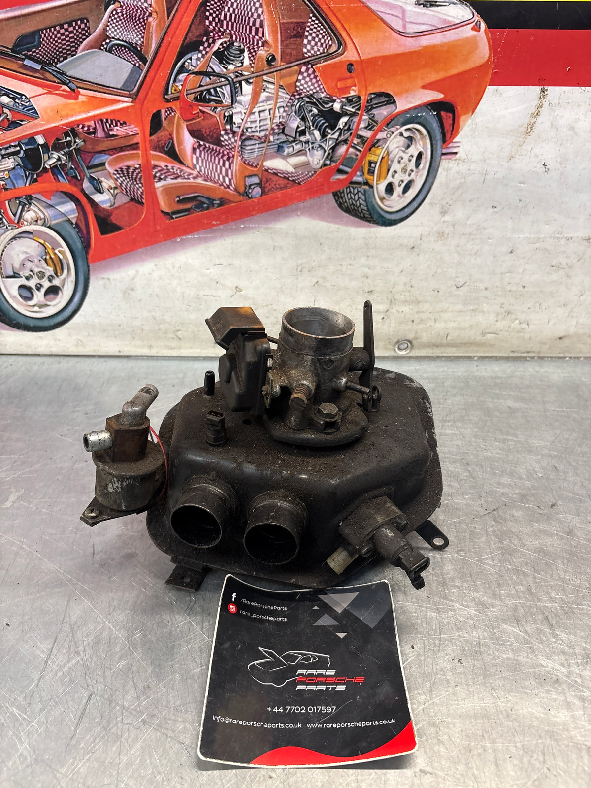 Porsche 914 2.0 air distributor housing, used 039133055B
