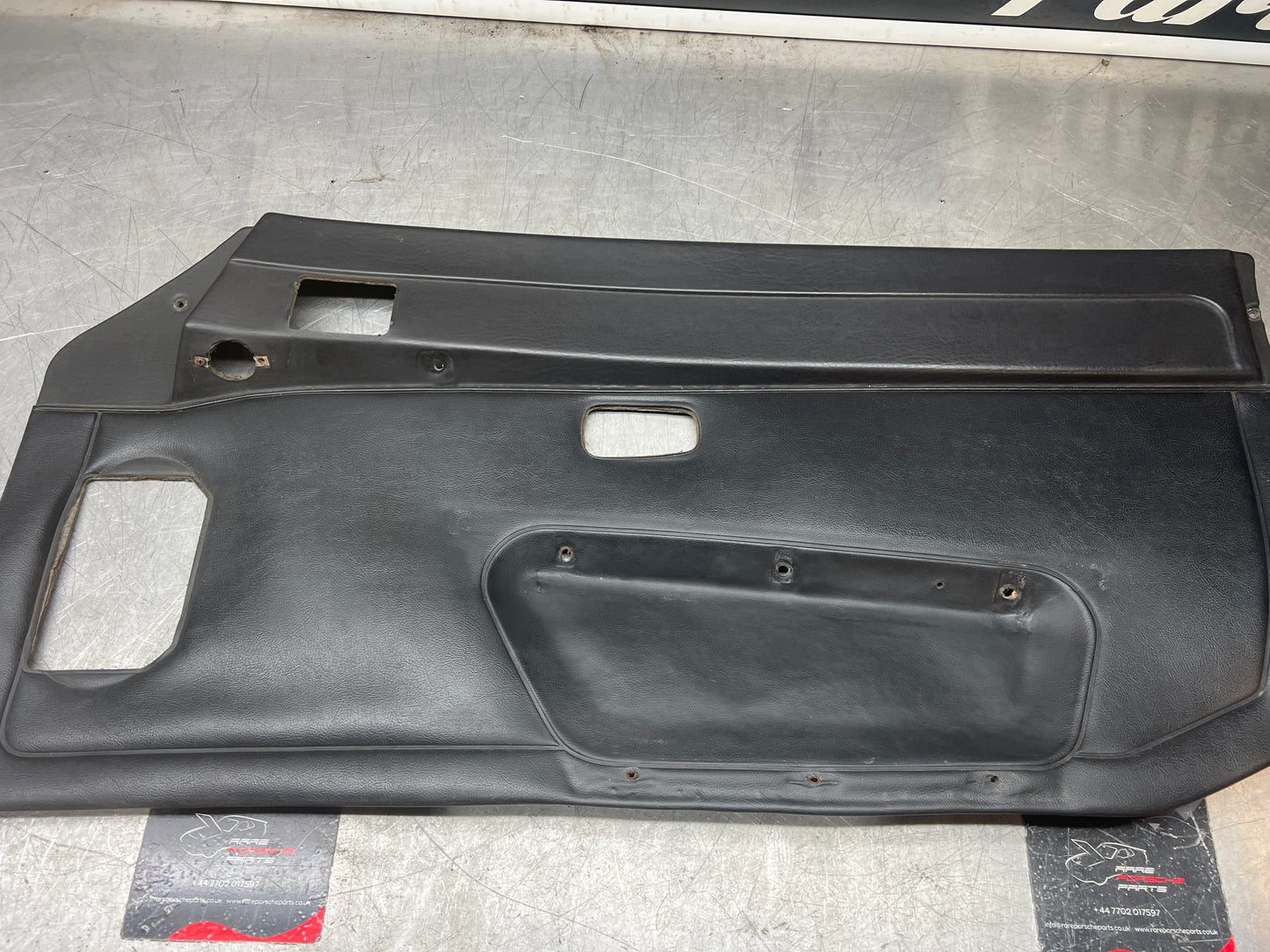 Porsche 924/944 early Porsche black door card used condition right side, Rhd, 478867012