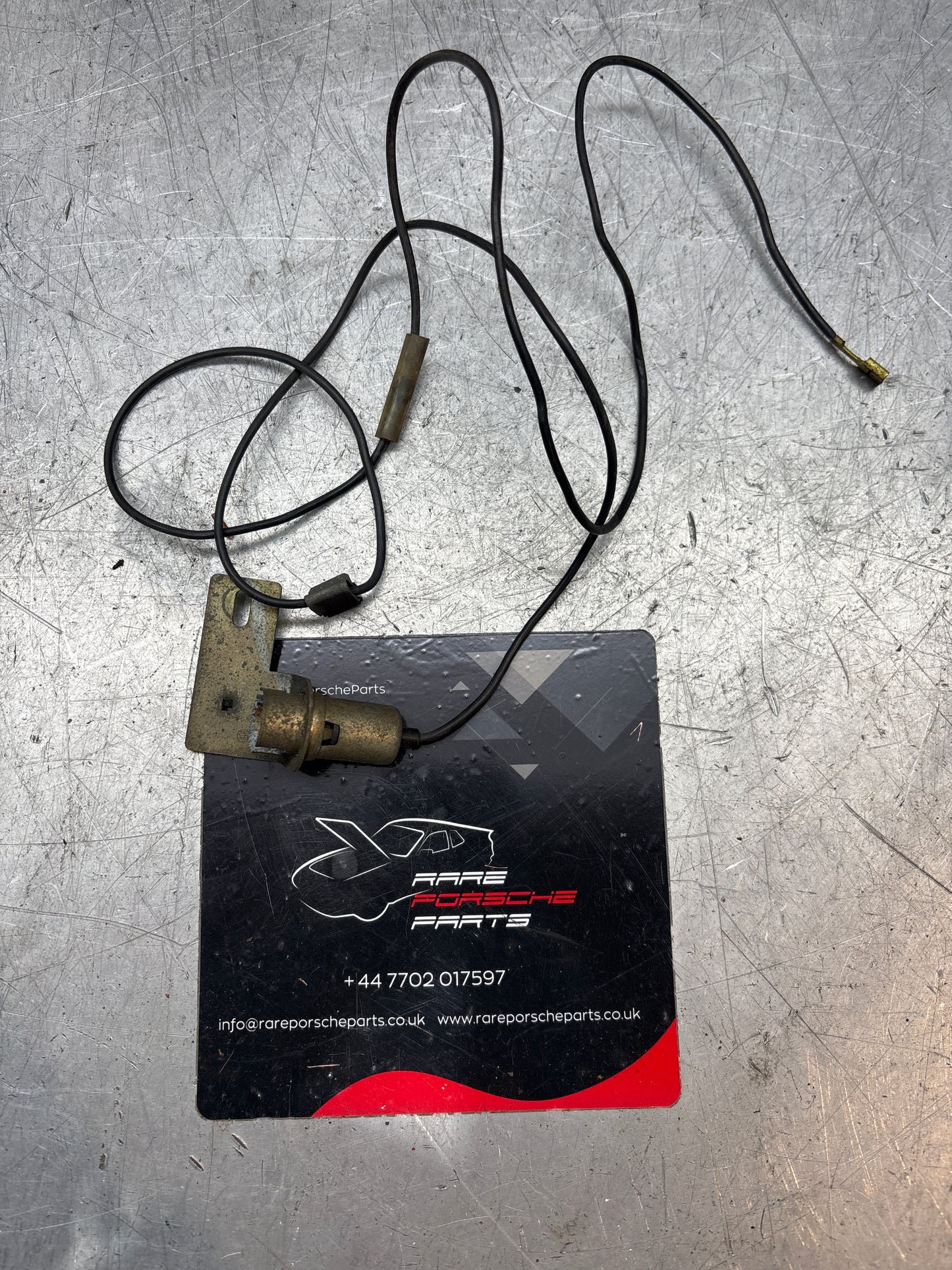 Porsche 924 944 engine compartment light, early type, long cable, 477947601A used