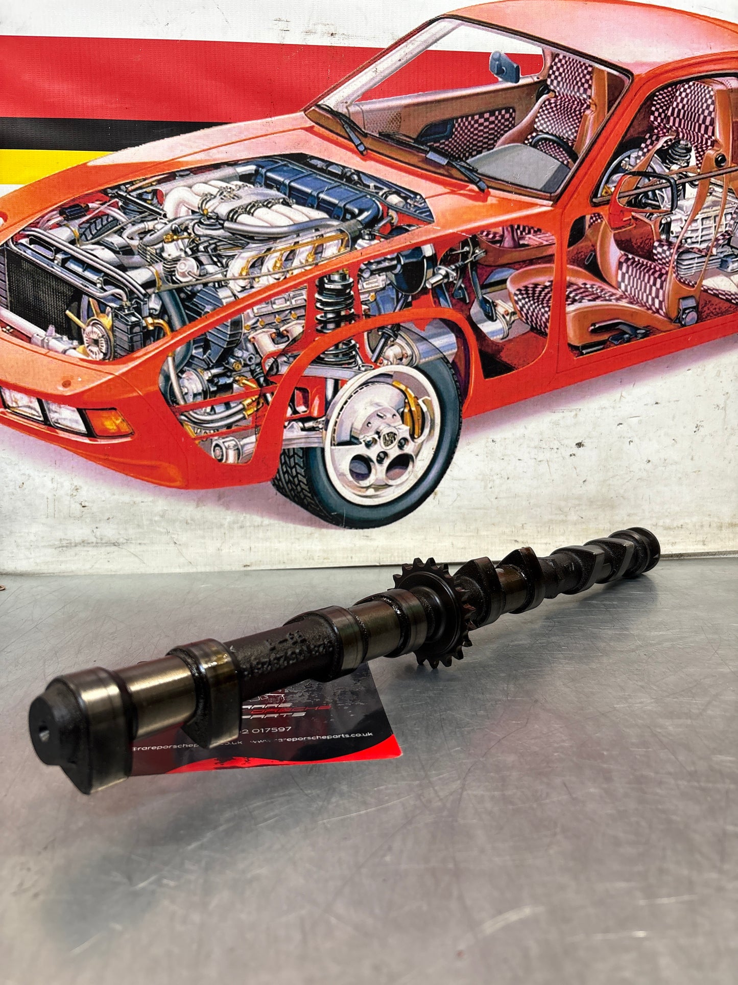 Porsche 928 / 944S2 engine Camshaft, intake side, cylinder 5-8, used 9281052926R / 92810529208