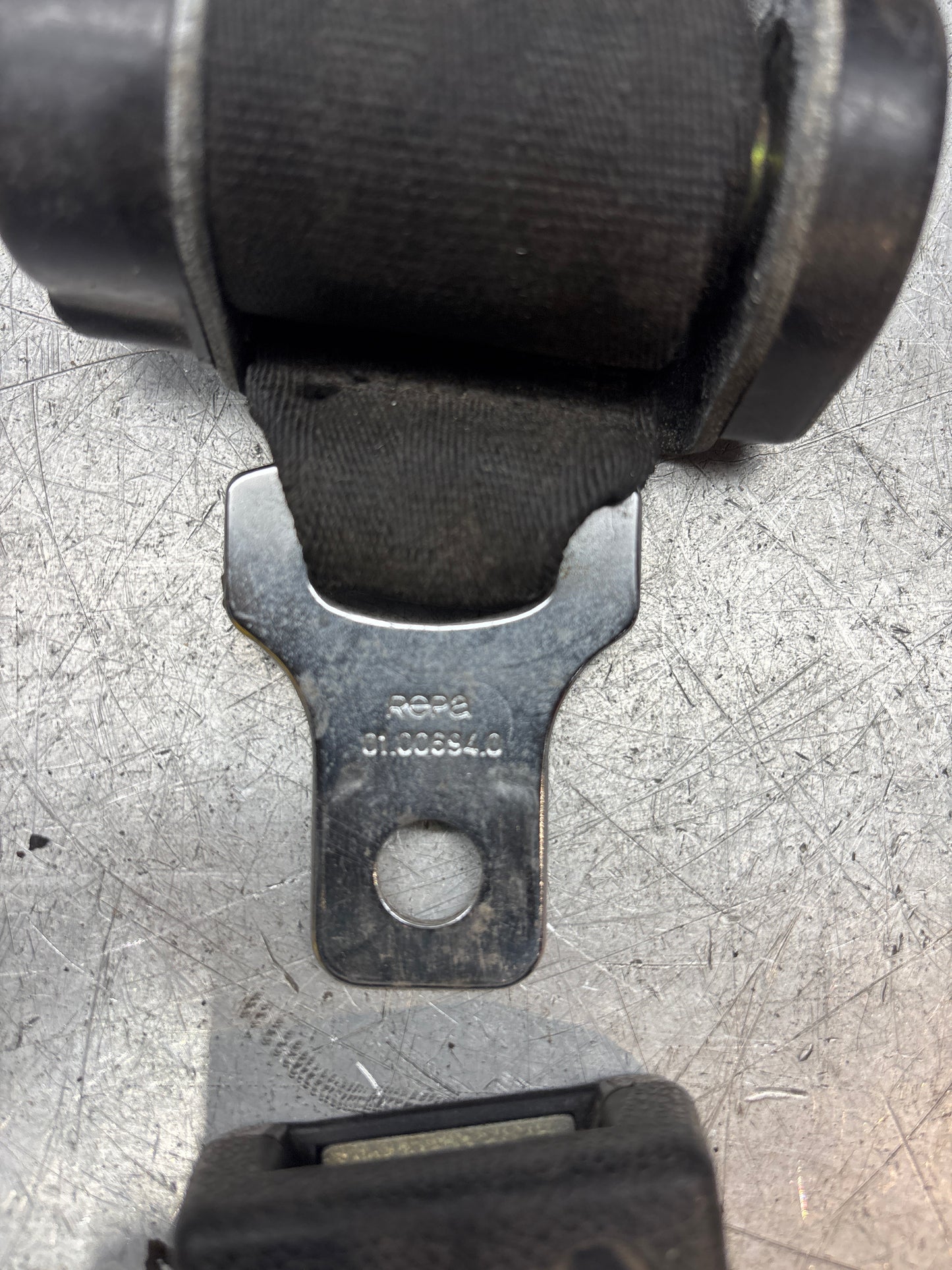 Porsche 924 944 2 point rear seat  belt with buckle 477857787A used