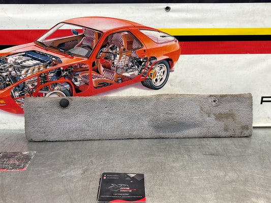 Porsche 928 grey carpeted Tool kit panel cover, used 92855118106