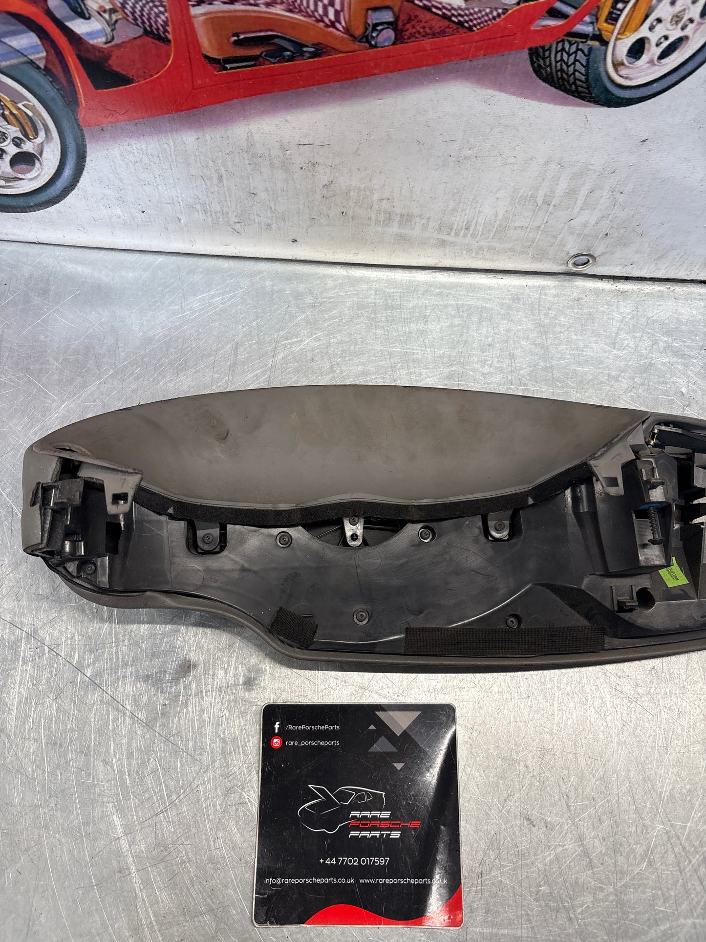 Porsche 911 996 dasboard cluster trim, used, grey 99655205902