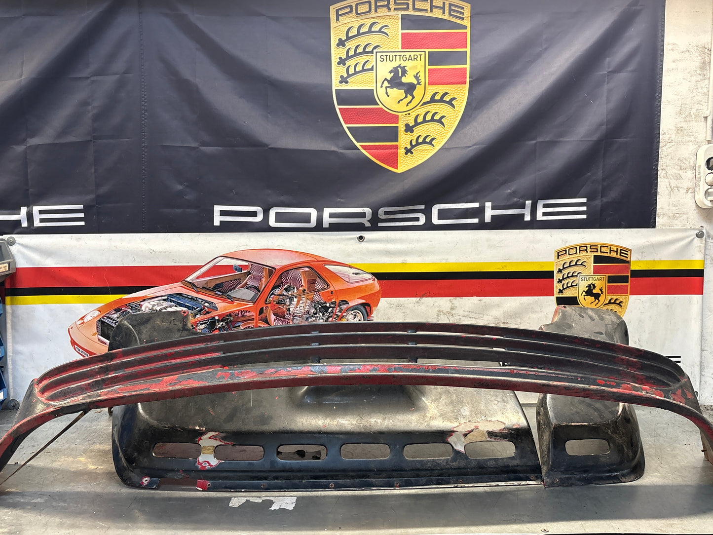 Porsche 924 Zender spoiler set, used