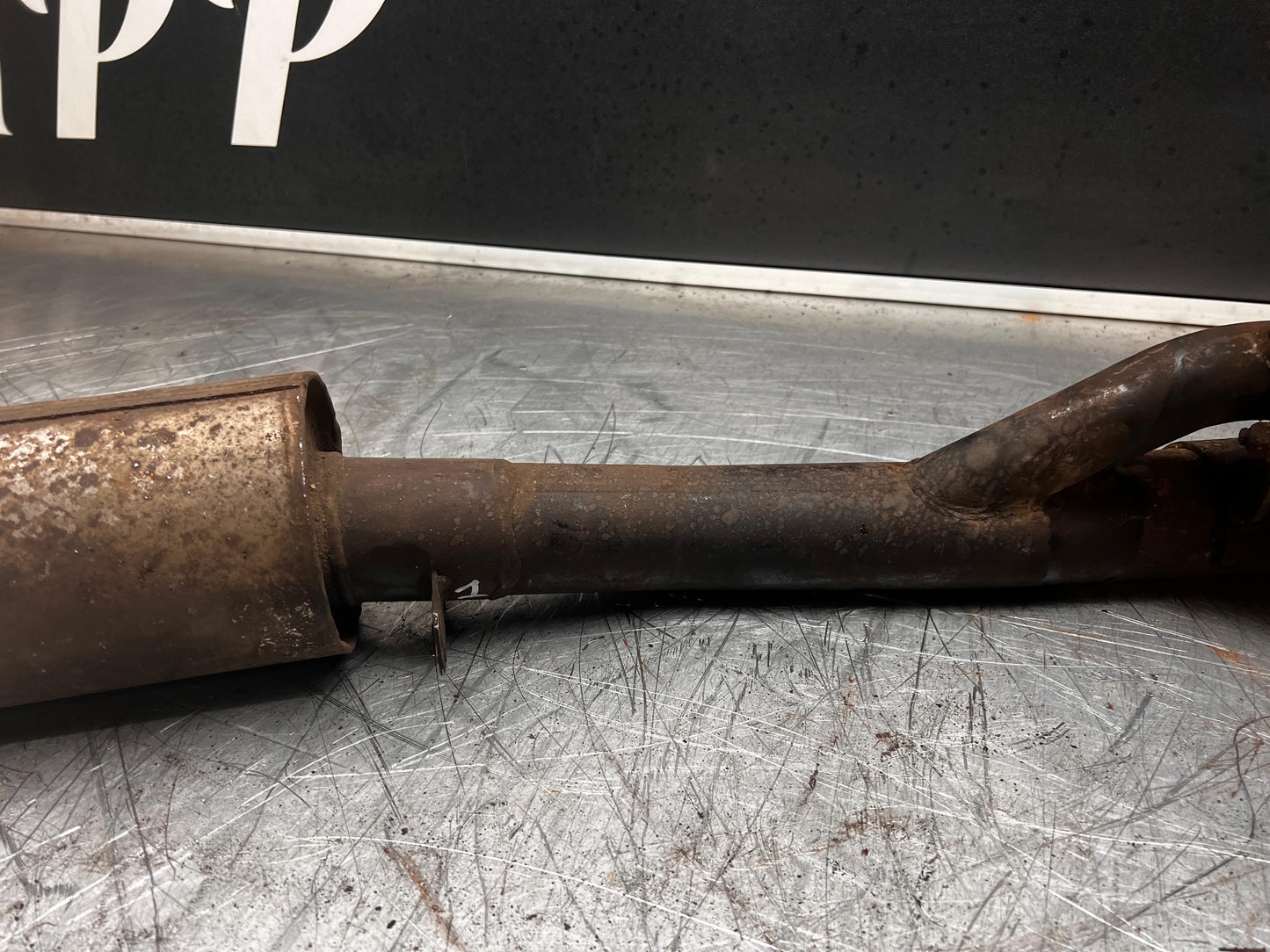 Porsche 924 Turbo exhaust silencer with wastegate 93111190500 93111190100 spares or repair