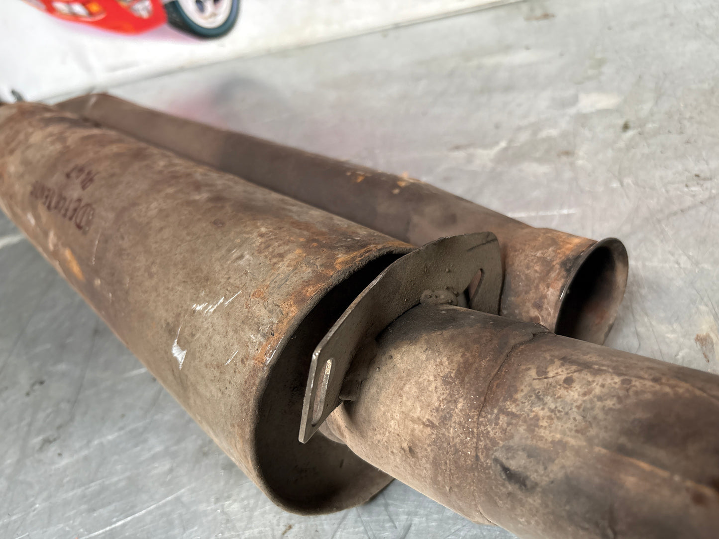 Porsche 944 Turbo front exhaust muffler 95111109303 used