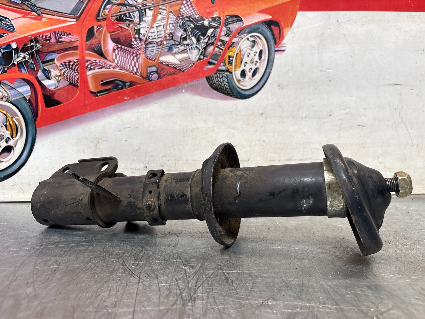Porsche 944 Front left shock absorber, used 95134303112