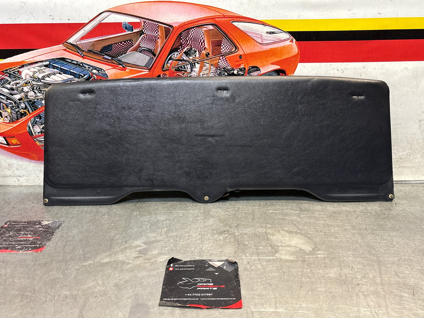 Porsche 928 sun roof headliner trim, blue, used 92856406950KZ3
