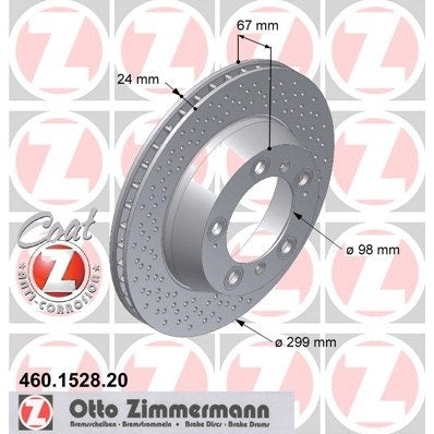 Porsche 986 Brake Discs, Rear, Pair, 98735240301 New