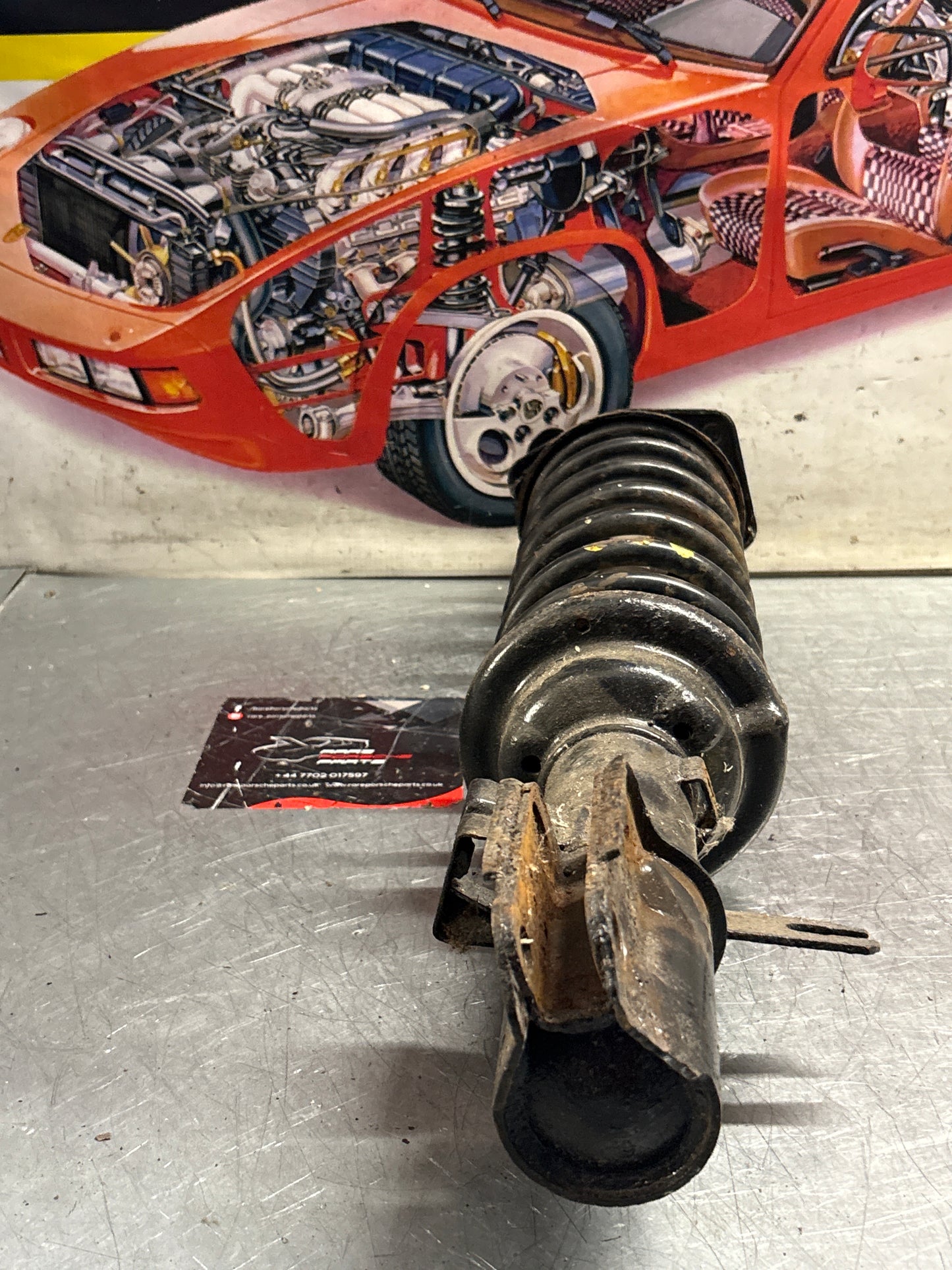 Porsche 944 Turbo front left shock absorber, used 95134303105