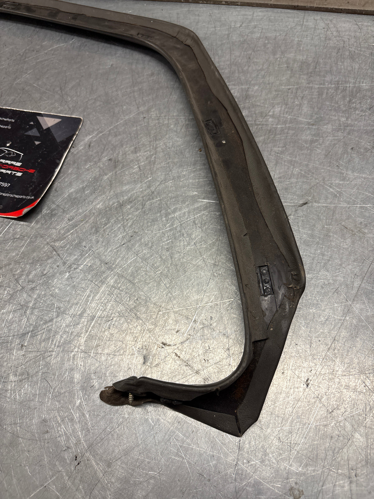 Porsche 928 left, off side door upper frame surround trim, grey 92855502502, used