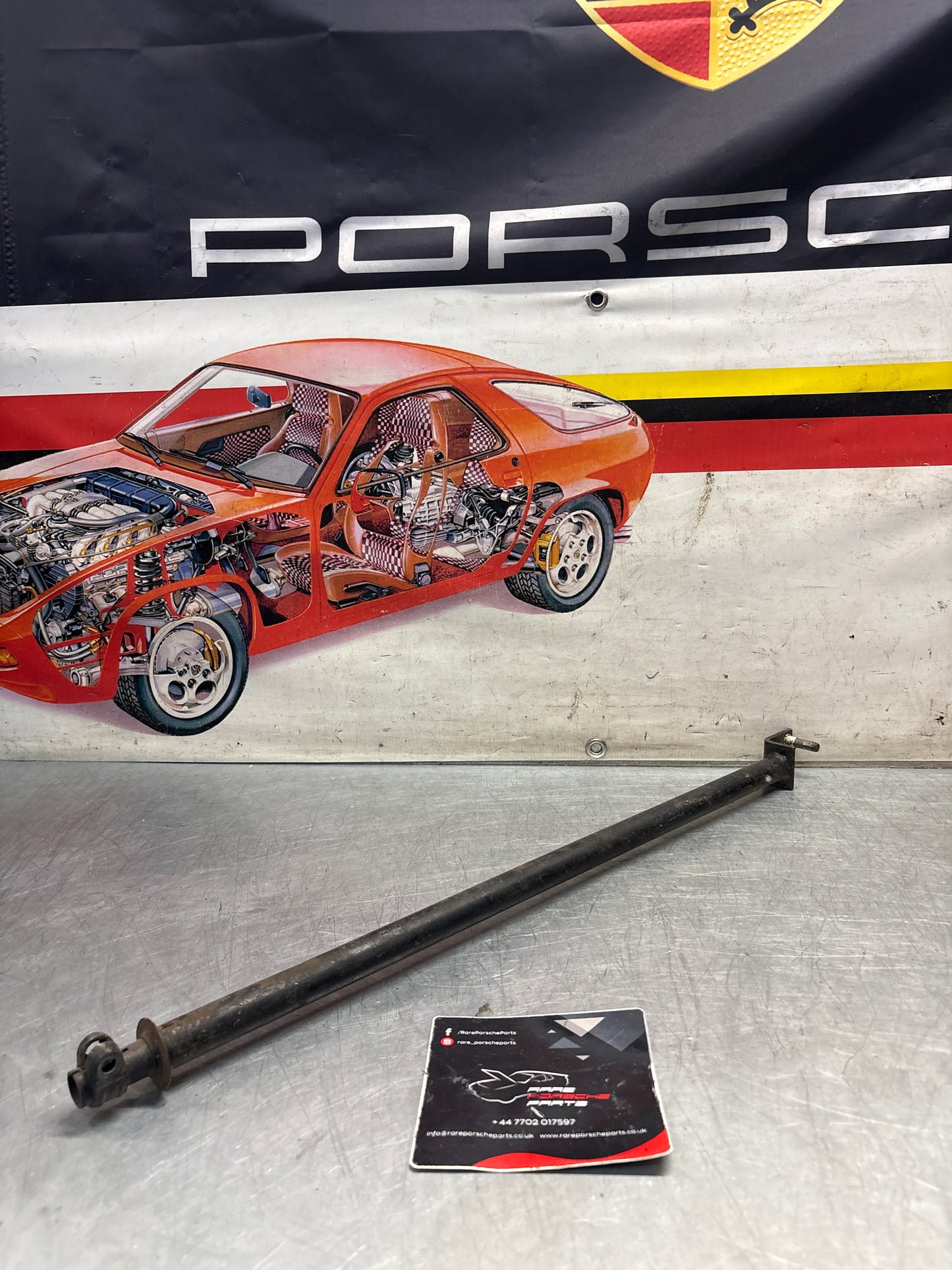 Porsche 928 manual gear shift rod, longer verson -1981, used, 92842402801