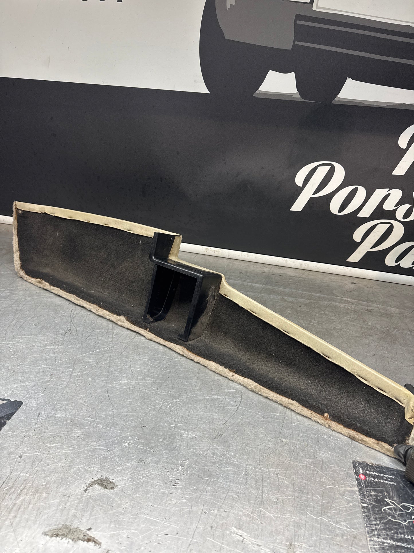 Porsche 911 (74-89) cream Door Pocket (Right) - Good Used - 91155544700