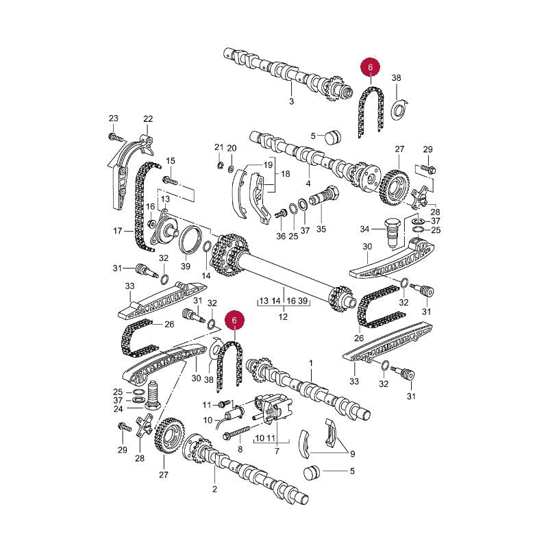 Porsche 986 996 Timing Chain, 99610517054 New