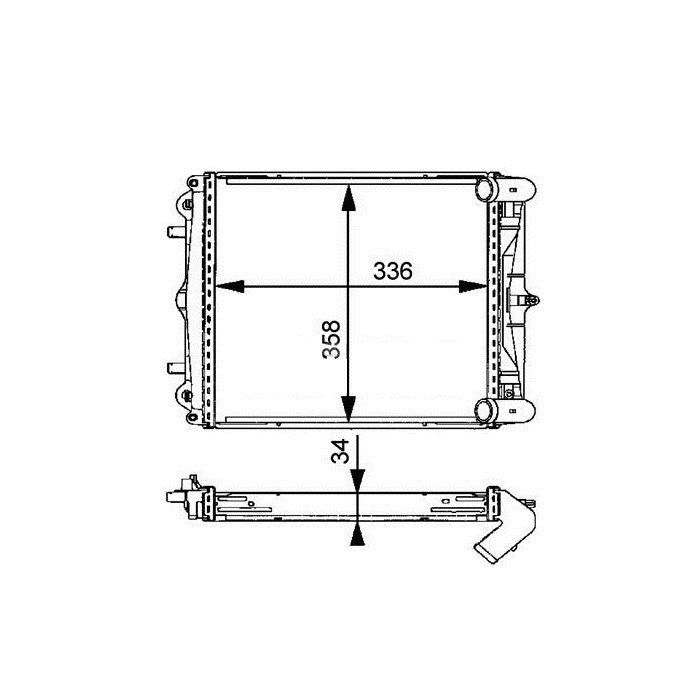 Porsche 986 996 Coolant Radiator, Right, 99610613251 New