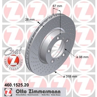 Porsche 986 996 997 Brake Disc, Front Left, 99635140501 New