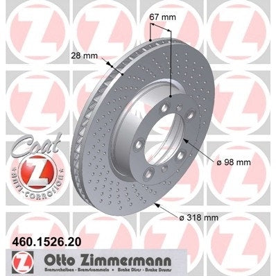 Porsche 986 996 997 Brake Disc, Front Right, 99635140601 New