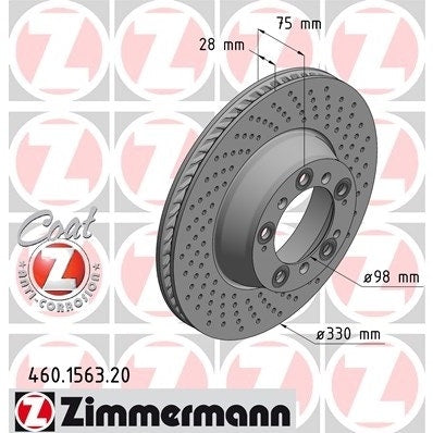 Porsche 996 997 Brake Disc, Rear Right, 99635240602 New