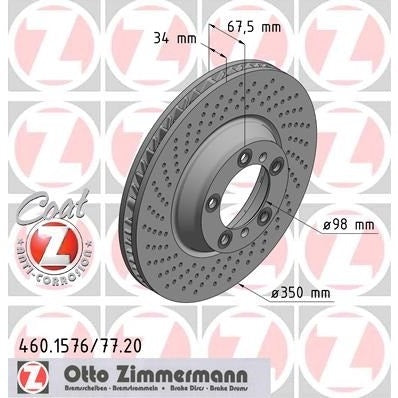 Porsche 997 Brake Disc, Front Right, 99735140601 New