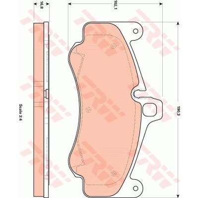 Porsche 997 Brake Pad Set, Front, 99735194890 New