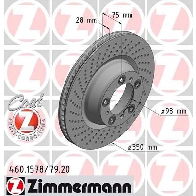 Porsche 997 Brake Disc, Rear Right, 99735240602 New