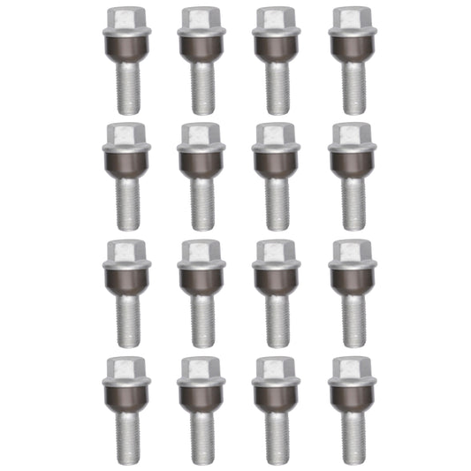Porsche 986 996 997 Wheel Bolt, Standard, SET of 16, M14x1.5 30mm, 99736120301 New