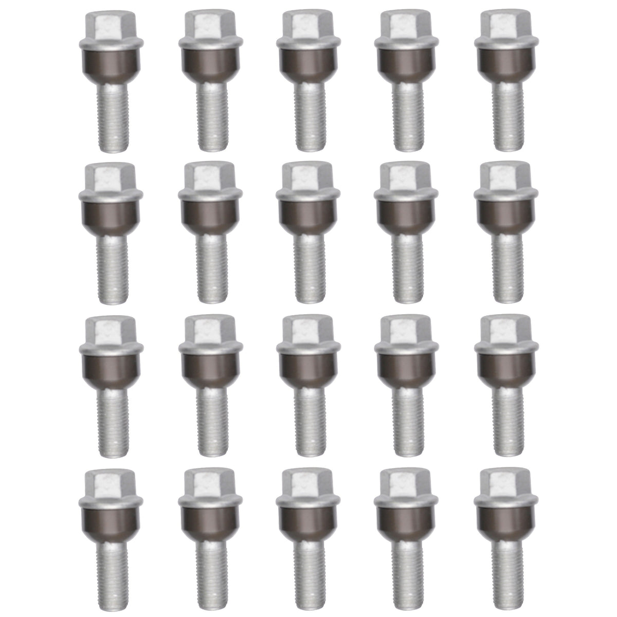 Porsche 986 996 997 Wheel Bolt, Standard, SET of 20, M14x1.5 30mm, 99736120301 New