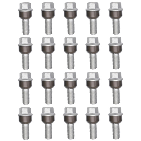 Porsche 986 996 997 Wheel Bolt, Standard, SET of 20, M14x1.5 30mm, 99736120301 New