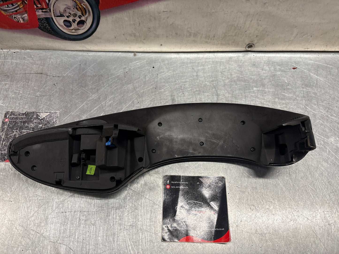 Porsche Boxster 986 RHD dashboard cluster trim,black used 98655205600 / 98655205601