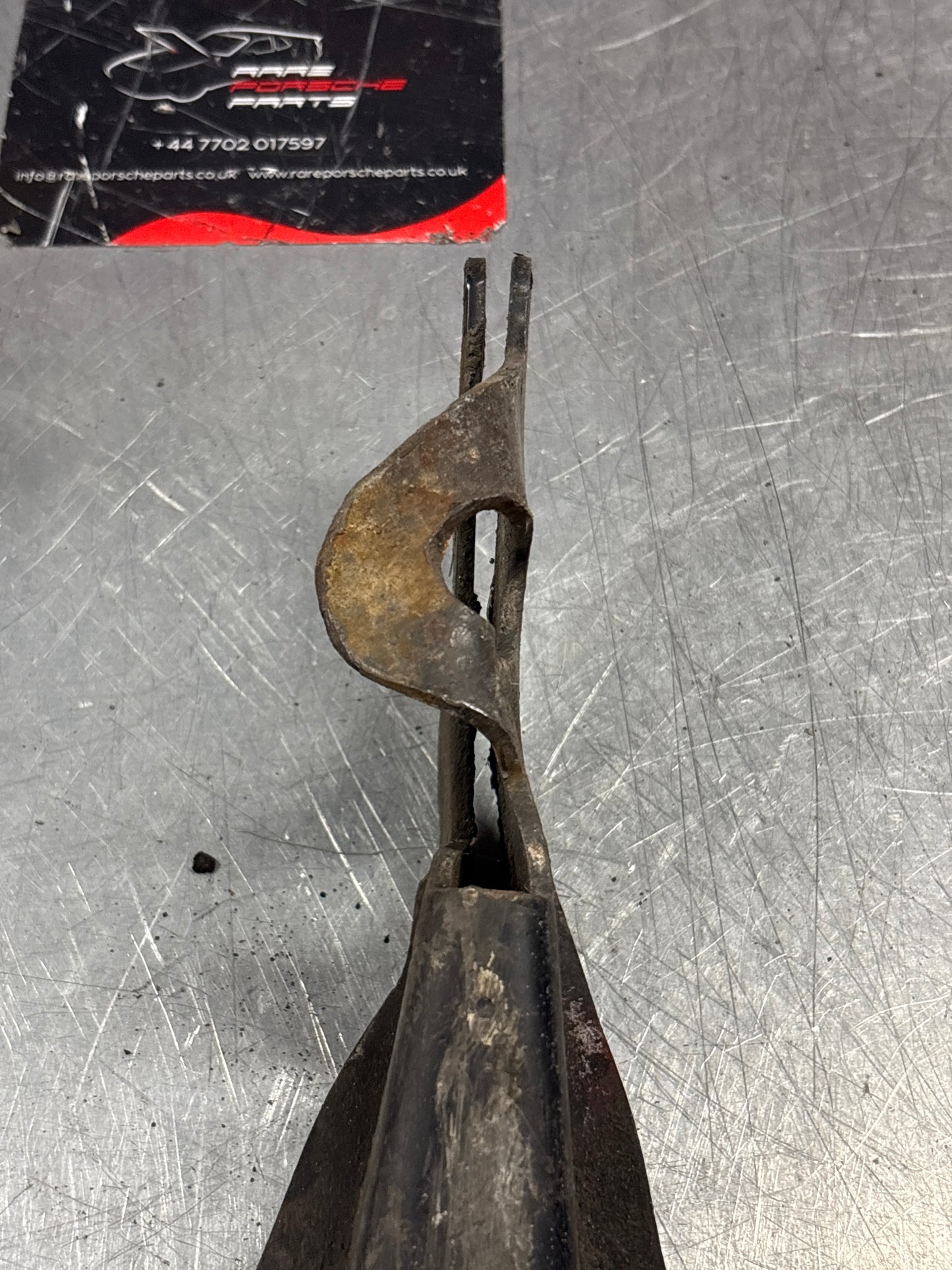 Porsche 928 protective bar towing mount, front, used for spares or repair 92834106402