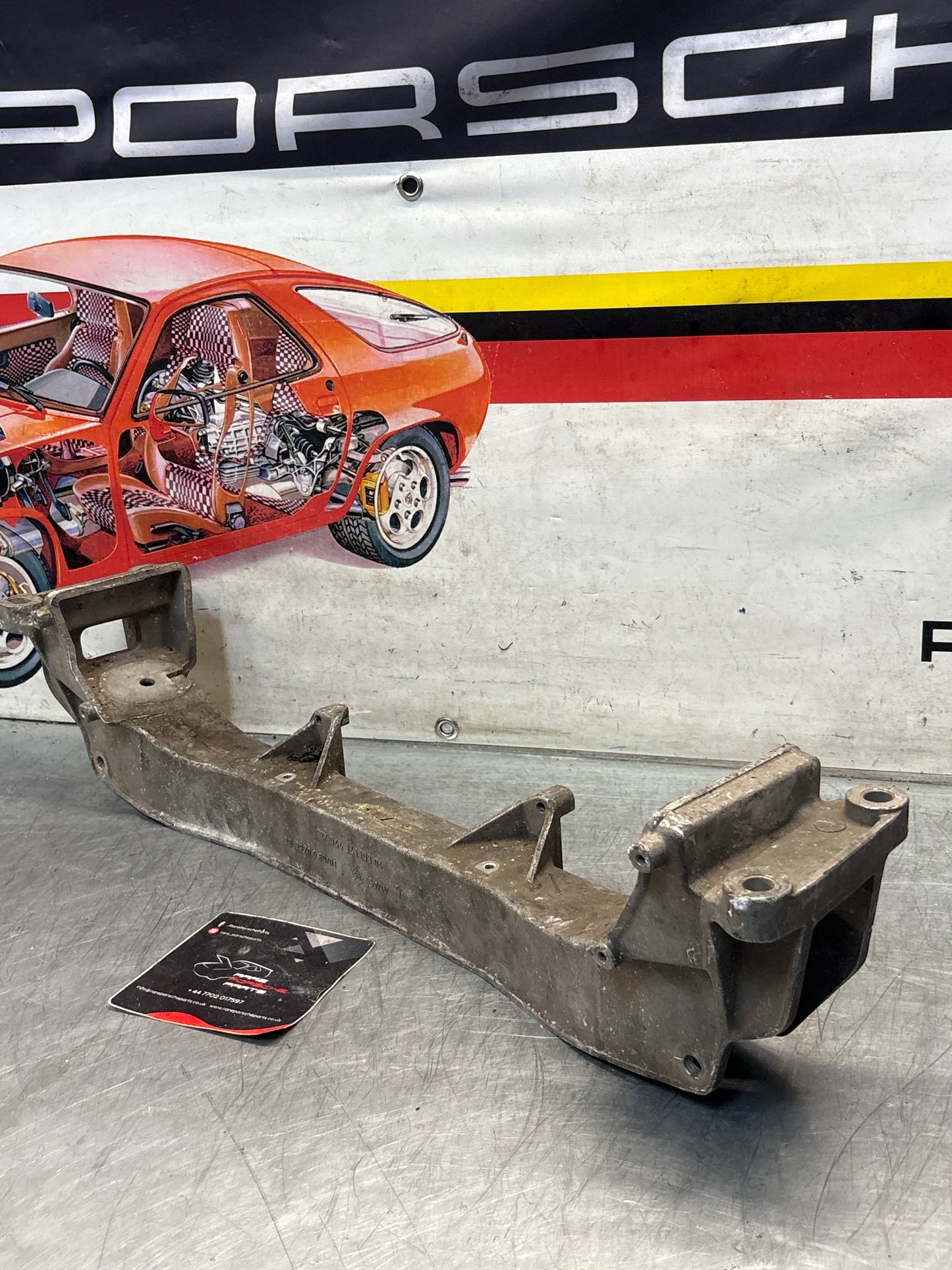 Porsche 944 Engine subframe bracket, used 94434110304