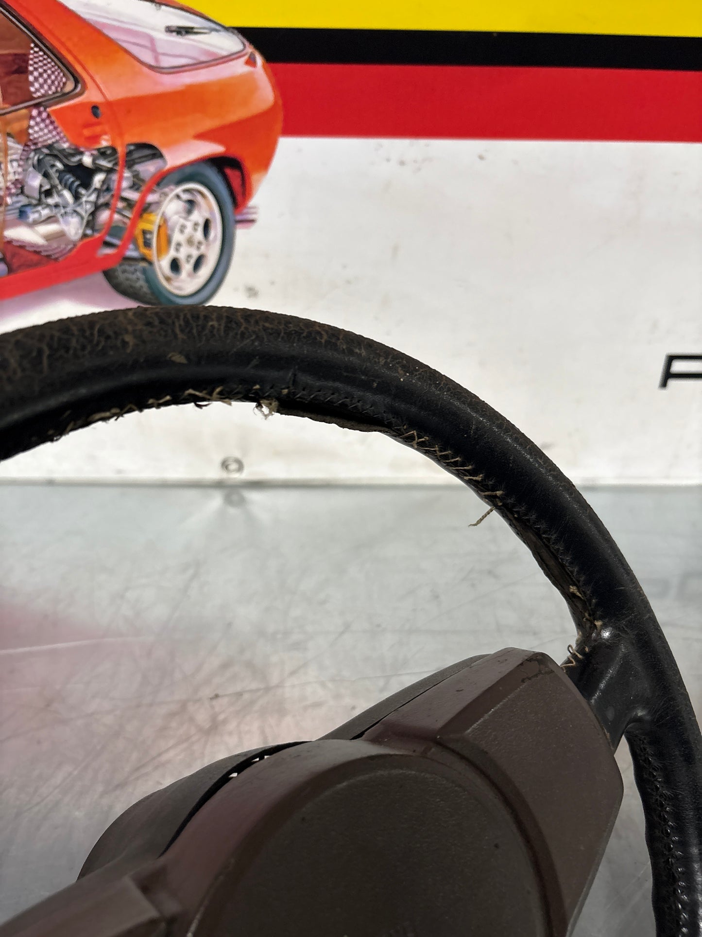 Porsche 924 / 944 3 spoke steering wheel, used