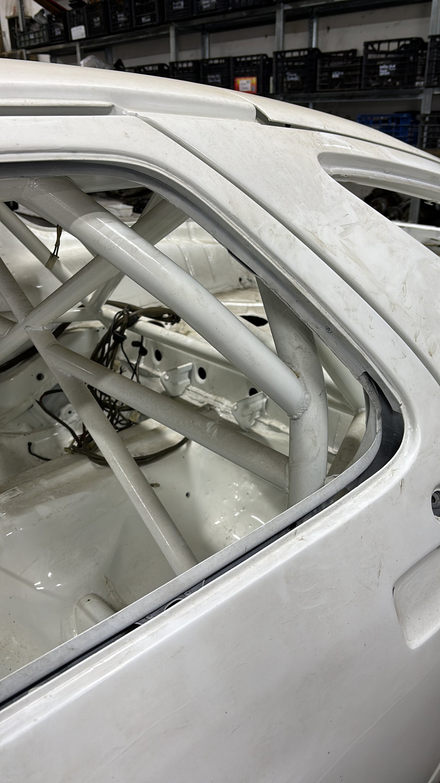 Porsche 928 race car, track car chassis with roll cage