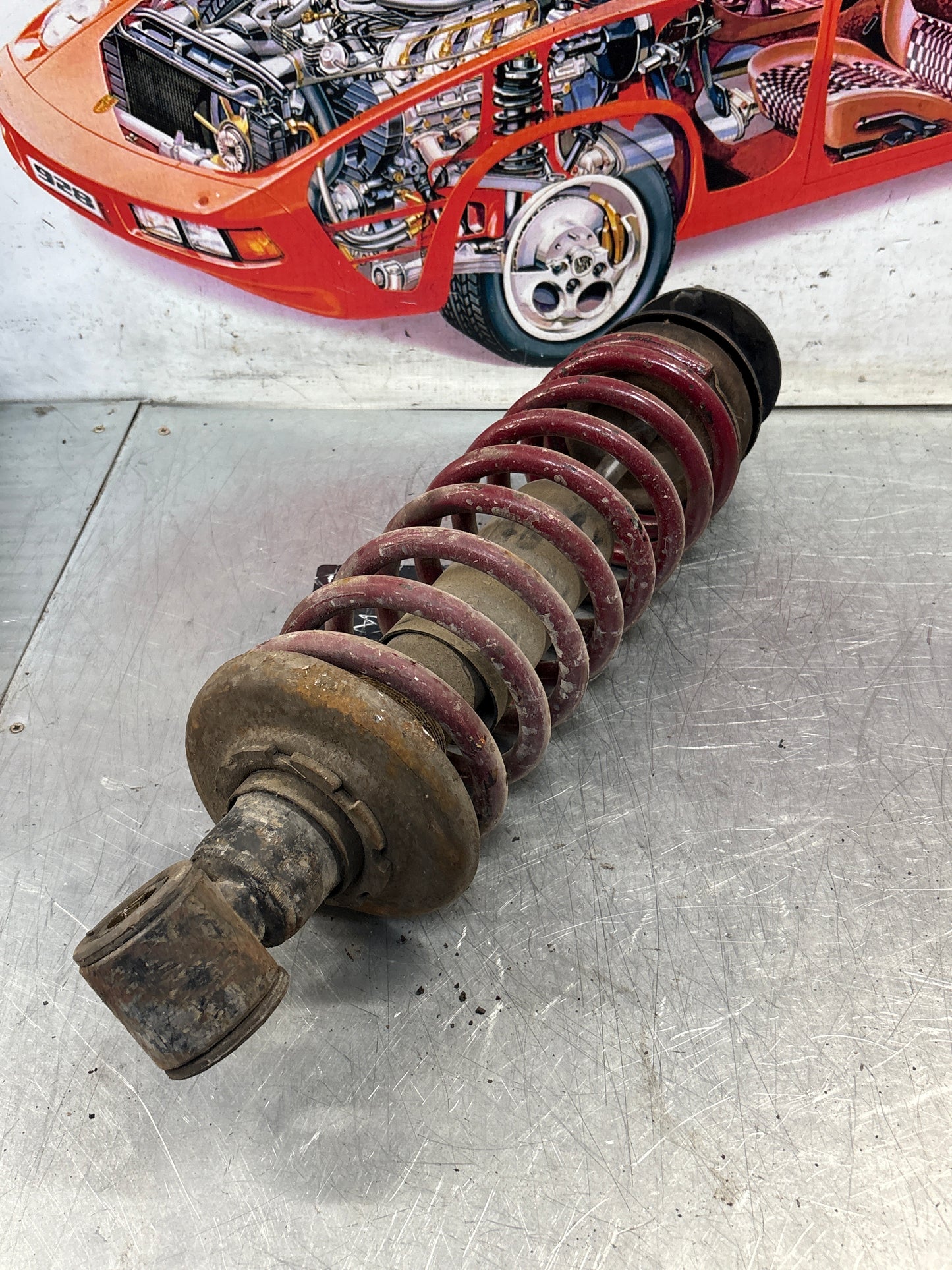 Porsche 928 rear shock absorber, used 92833305108