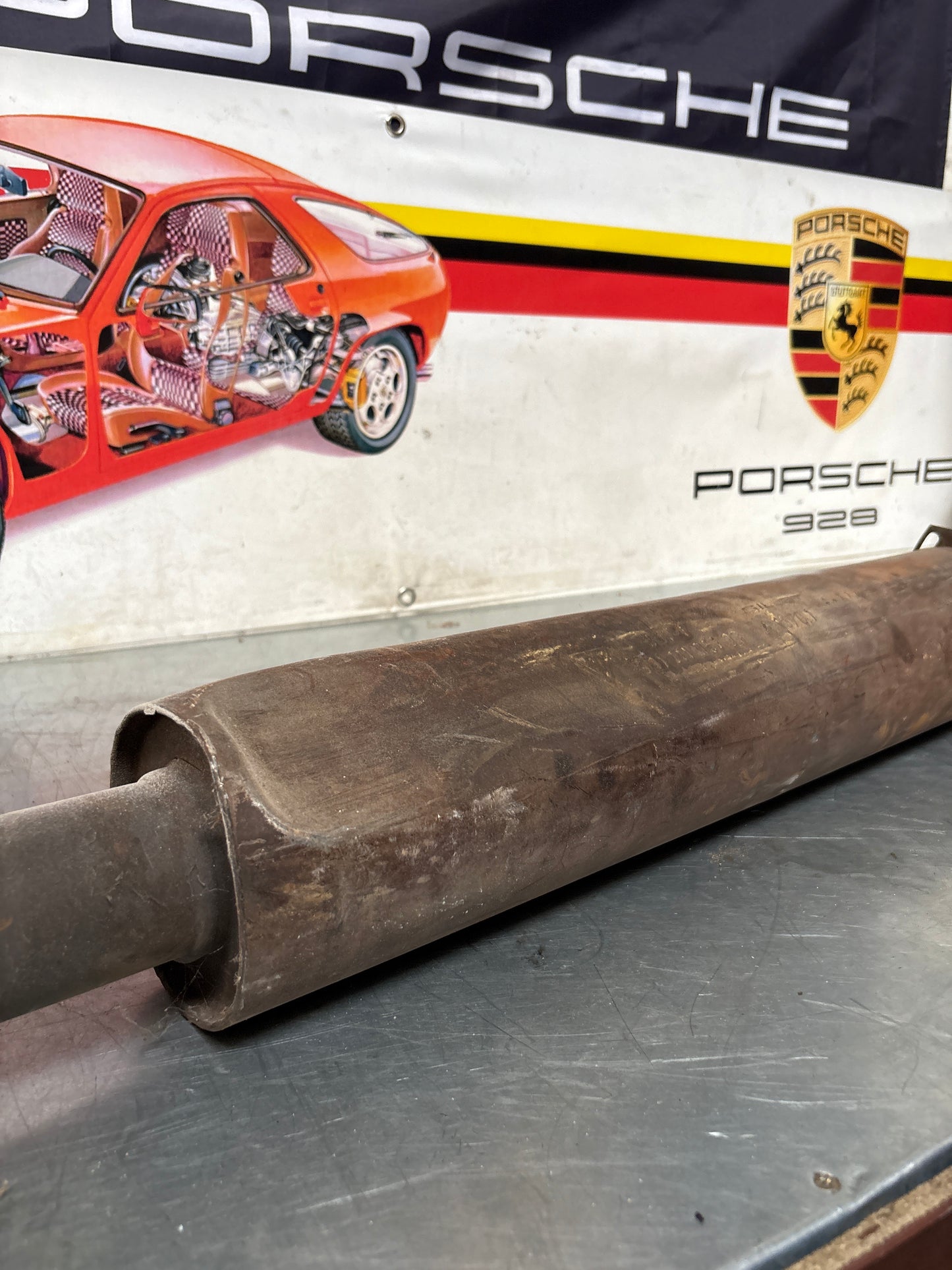 Porsche 924 Turbo / Carrera GT Down Pipe, middle section, used 93111105103